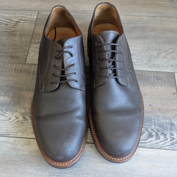 Beckett Simonon Men's Classic Handcrafted Pull-Up Leather Dunham Derby Brown 11B - Picture 9 of 10